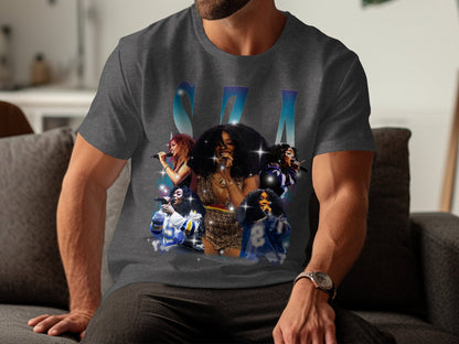 SZA Concert Memorabilia Unisex Vintage Fan Merch T-Shirts