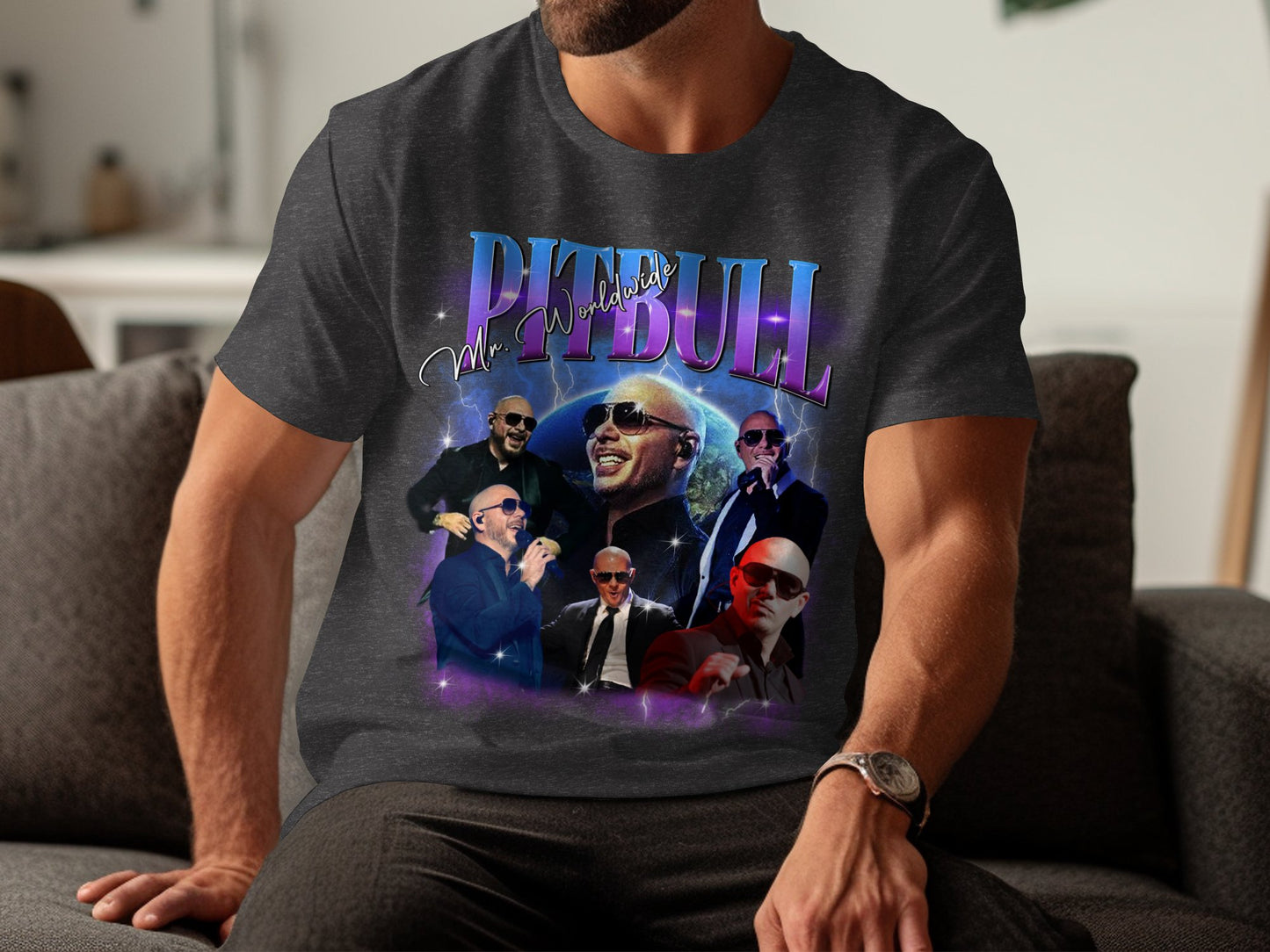 Pitbull Mr.Worldwide 90s Rap Concert Bootleg Fan Merch Vintage Memorabilia