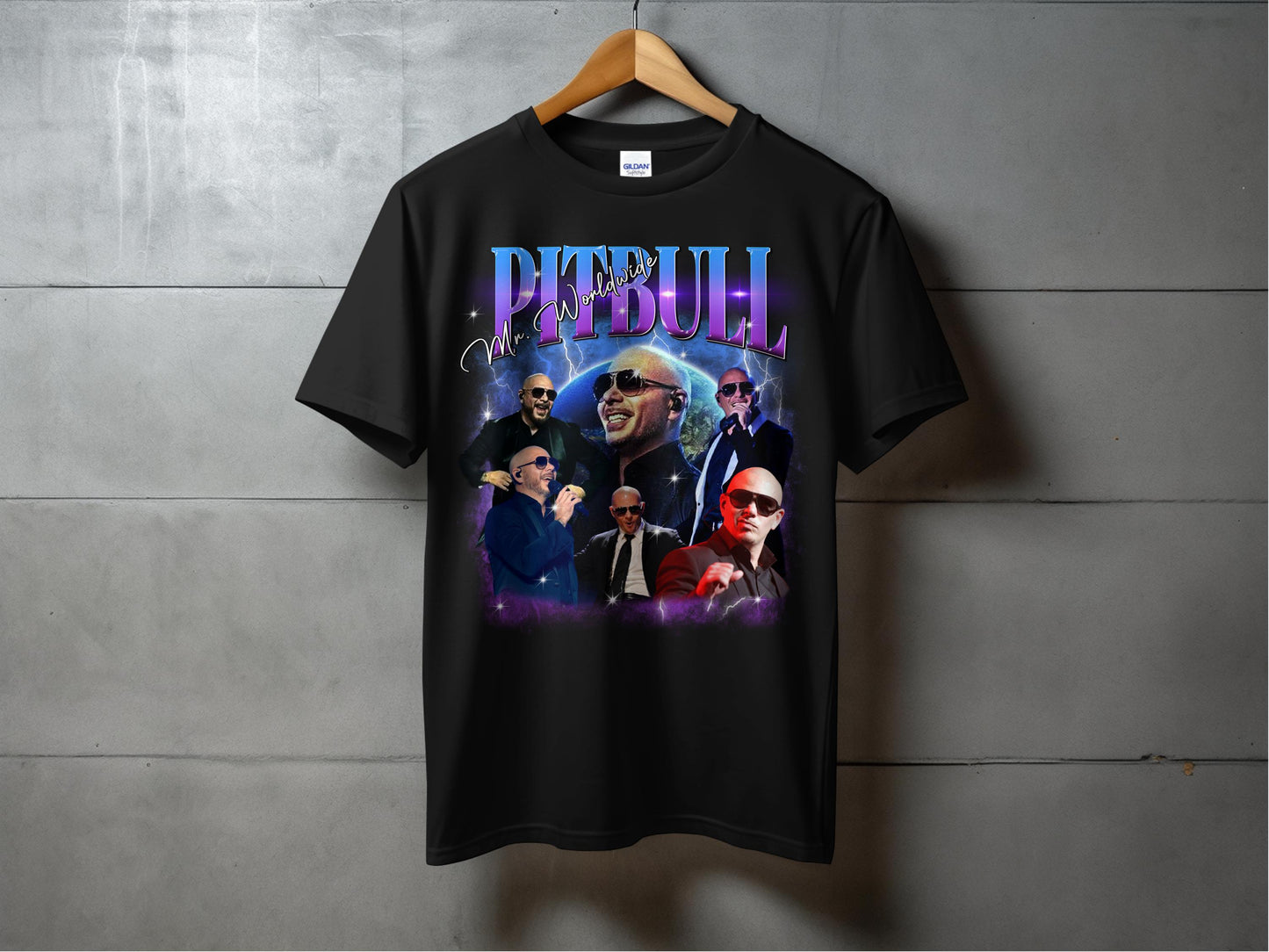 Pitbull Mr.Worldwide 90s Rap Concert Bootleg Fan Merch Vintage Memorabilia