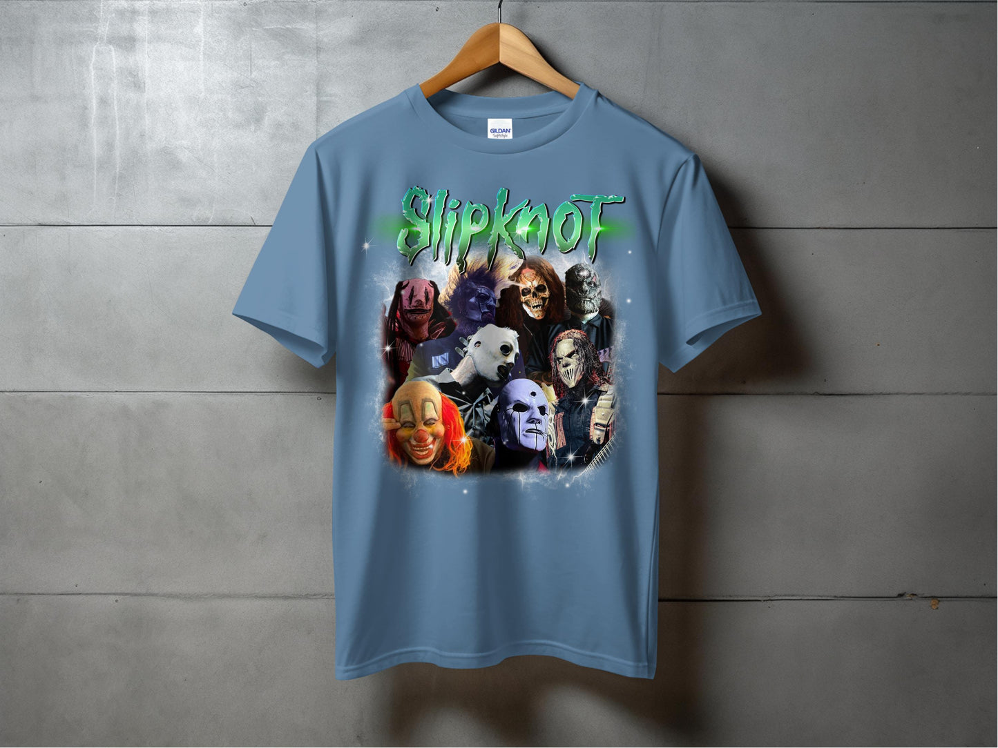 Slipknot Horror Mask Concert Memorabilia Graphic T-Shirts