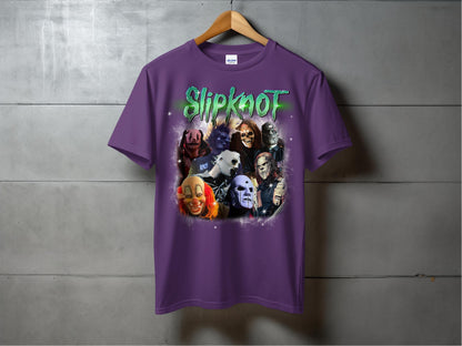 Slipknot Horror Mask Concert Memorabilia Graphic T-Shirts