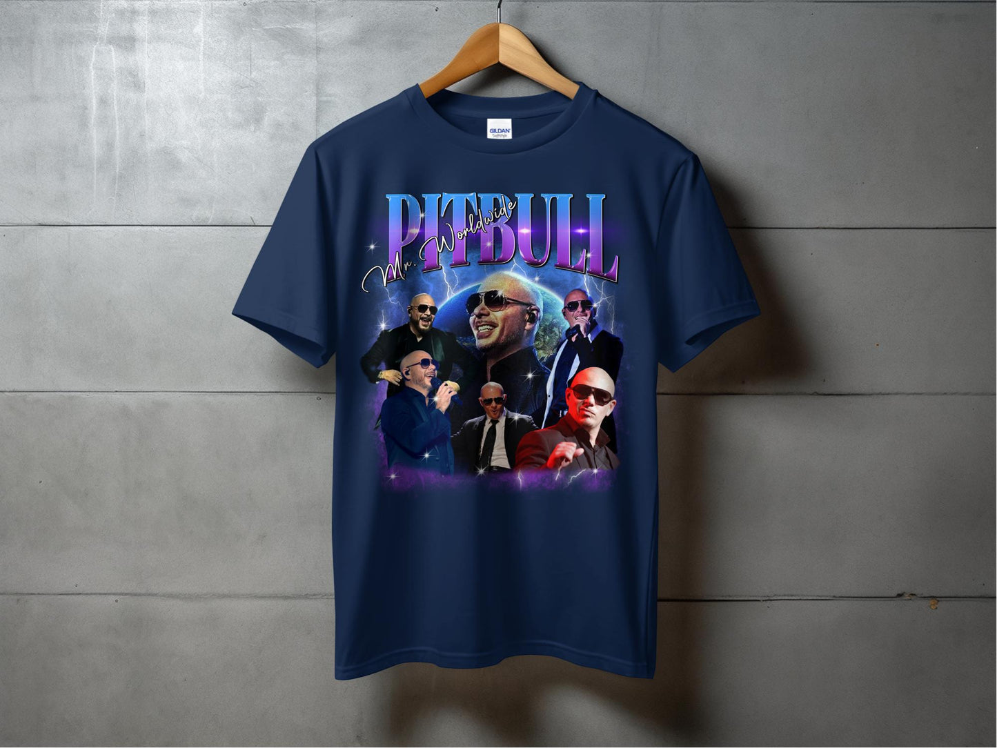 Pitbull Mr.Worldwide 90s Rap Concert Bootleg Fan Merch Vintage Memorabilia