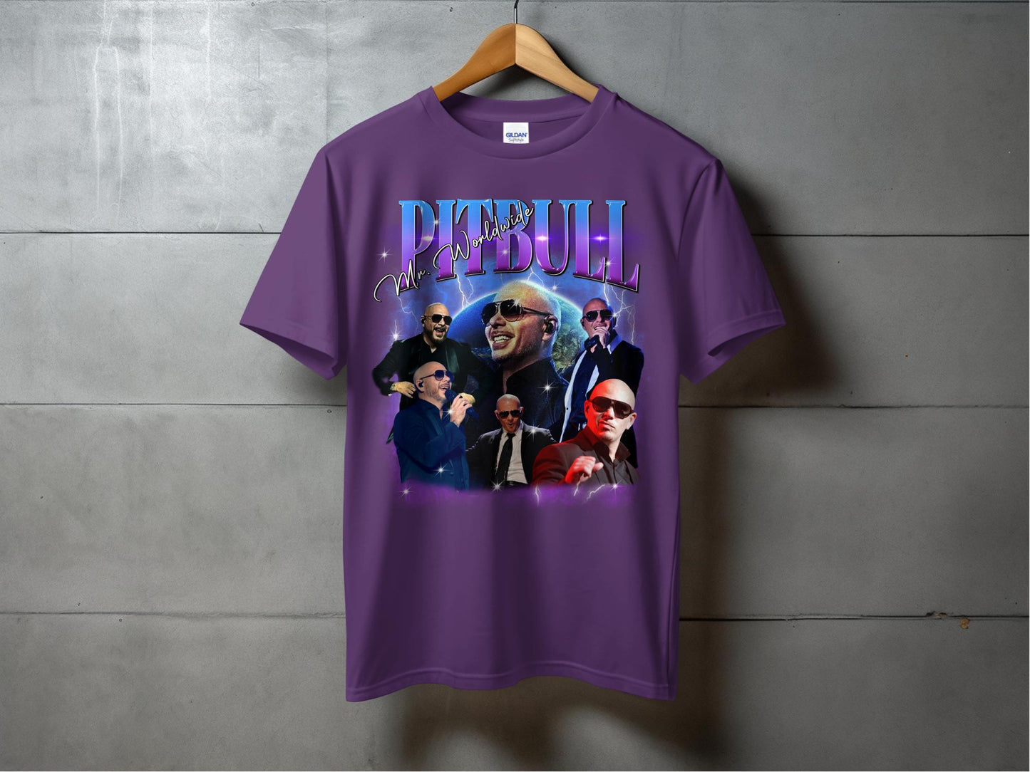 Pitbull Mr.Worldwide 90s Rap Concert Bootleg Fan Merch Vintage Memorabilia